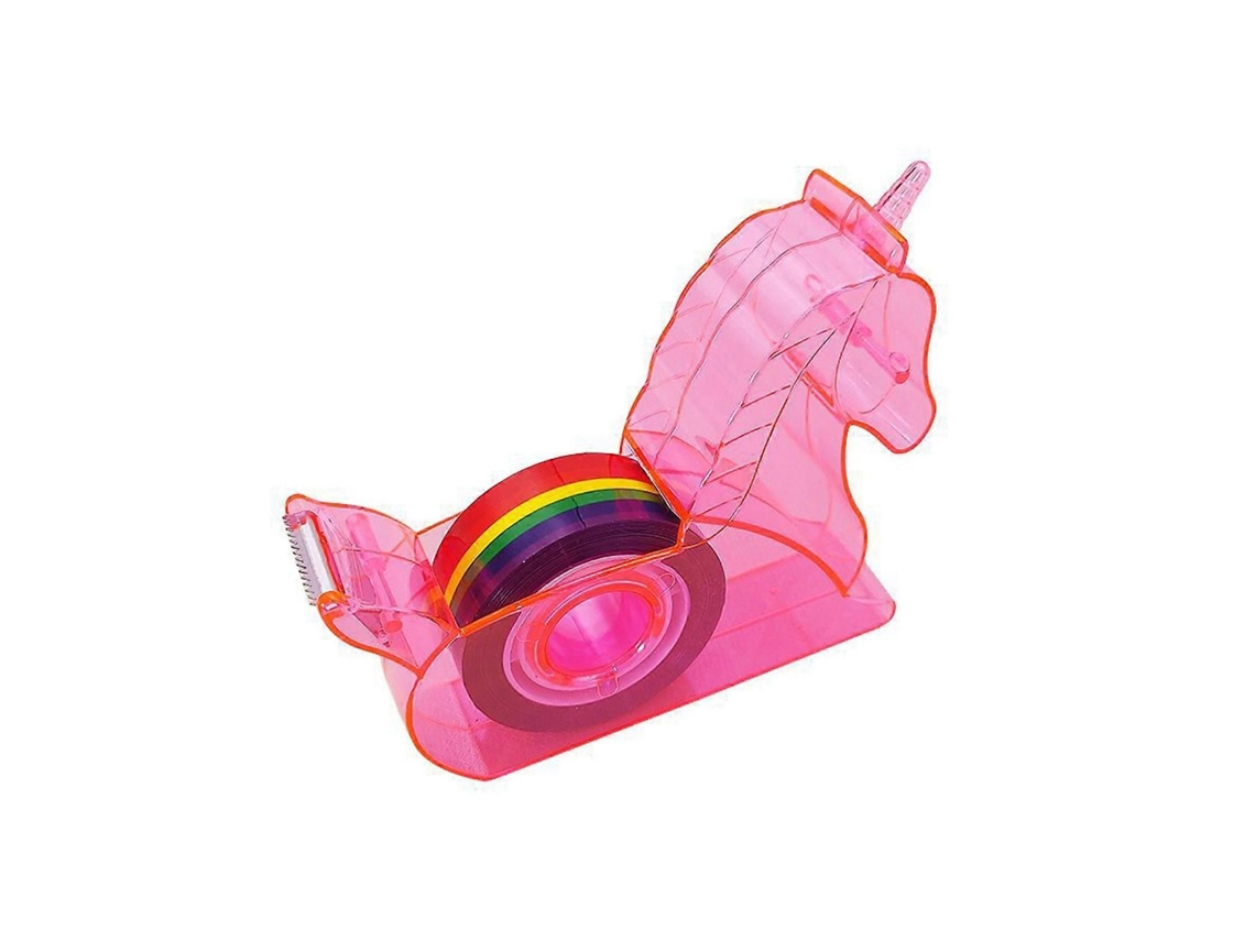Juego de cortador y dispensador de cinta adhesiva Flamingo, soporte de cinta de mesa, material escolar/de oficina. GOKOCO