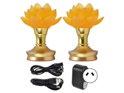 Adaptador de luz LED budista de 3 colores AU 100-240V