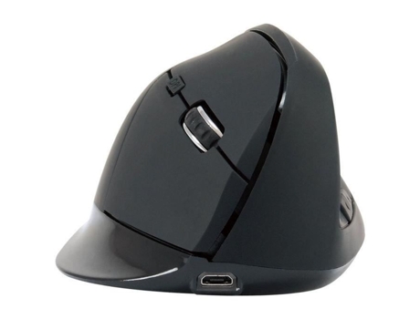 Lorcan03B Ergo Ratón Bluetooth Ergonómico 6 Botones Negro CONCEPTRONIC