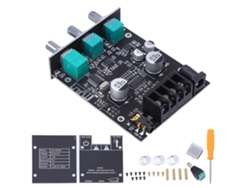 Módulo Amplificador Estéreo Bluetooth De 50w+50w Con Ajuste De Alta/baja Potencia Y Protección 4 En 1.