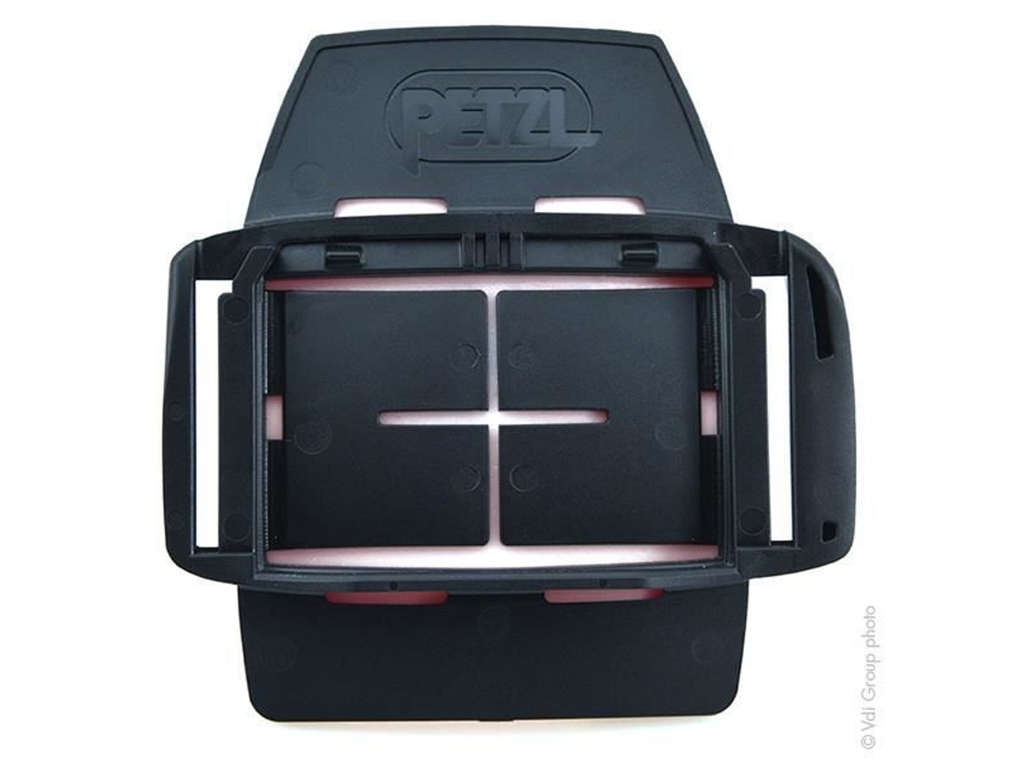 Accesorio PETZL PIXADAPT para fijar la linterna frontal PIXA al casco - Negro