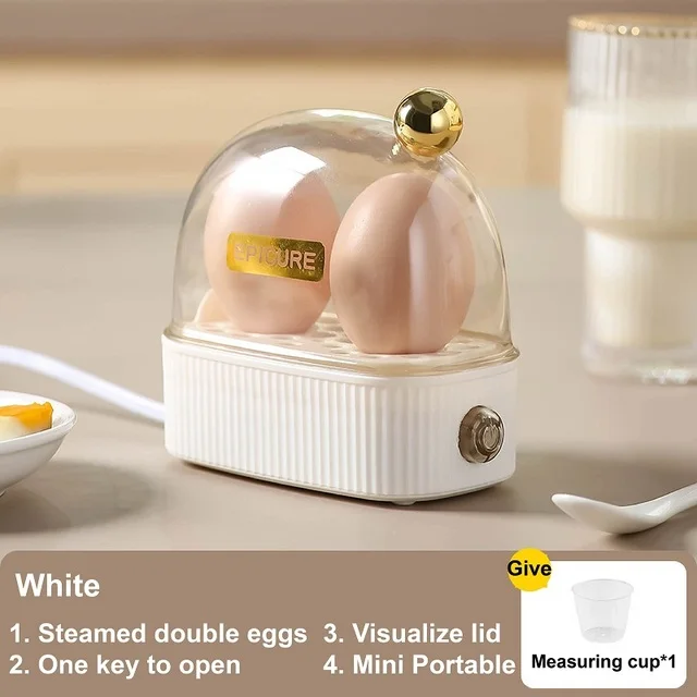 Cocedor De Huevos (blanco), Máquina Multifuncional Para El Desayuno, Electrodoméstico De Cocina Con Apagado Automático.
