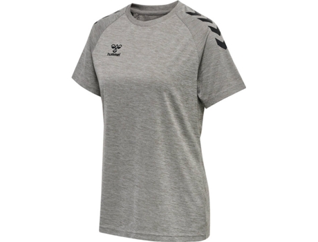 Camiseta para Mujer HUMMEL Core Poly Gris para Multideportes (XL)