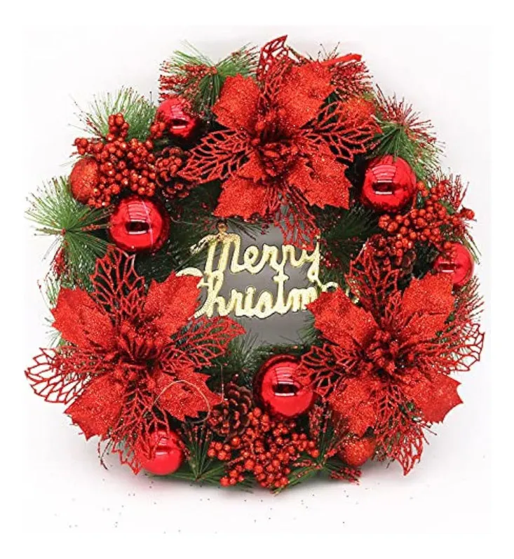 Nueva guirnalda navideña de 30 cm, decoración de avayotoy