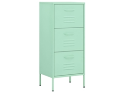 Armario de almacenamiento de acero 42,5x35x101,5 cm Verde Menta MAISON EXCLUSIVE
