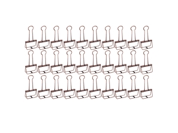 30 Clips De Alambre De 5 Cm, Lámina De Metal Perforada Pequeña Para Papeles, Notas Y Documentos.