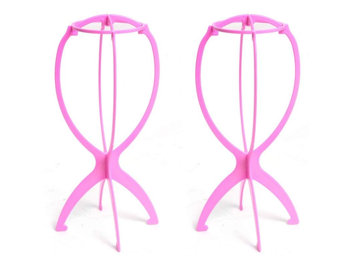 Soporte Para Pelucas Plegable Y Portátil, 2 Piezas, 35 Cm (13,9 Pulgadas), Soporte Duradero Para Pelucas, Ideal Para Viajes Y Almacenamiento.