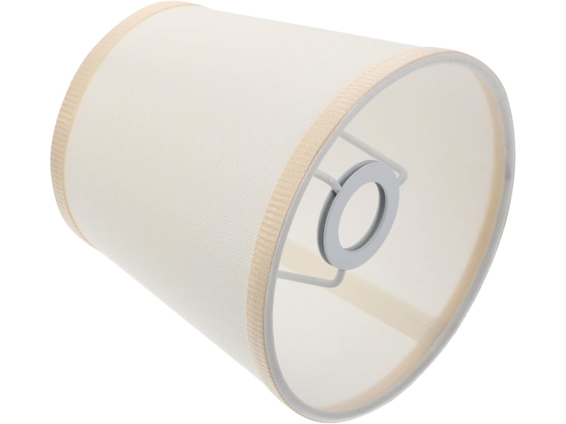 Pantalla De Lámpara De Tela Blanca Para Bombilla E14, Estilo Sencillo, Cubierta Ligera Y Decorativa, Adecuada Para Lámparas De Techo.