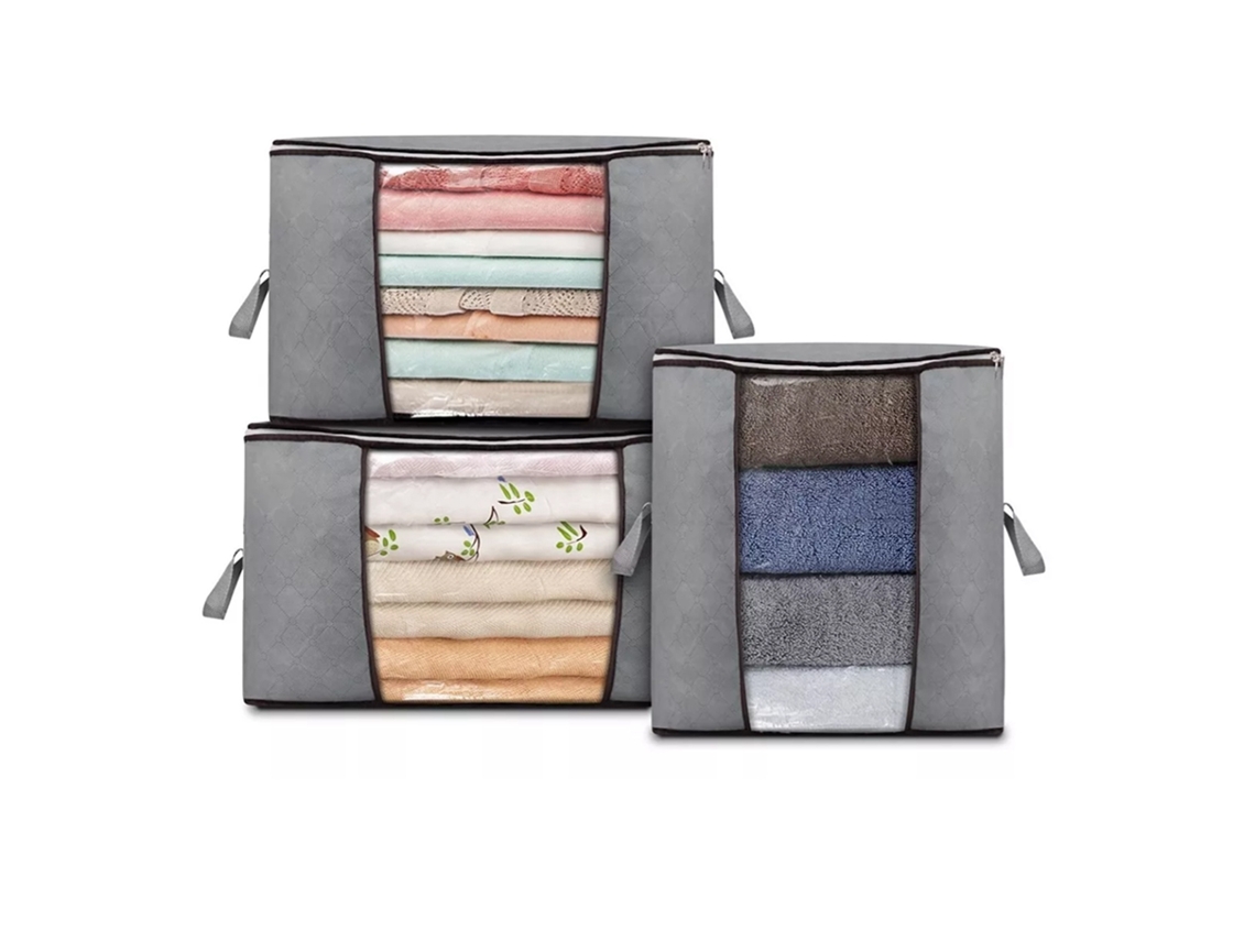 Bolsa De Almacenamiento De Ropa Plegable De Gran Capacidad Con Ventana Frontal Transparente Para Mudanzas