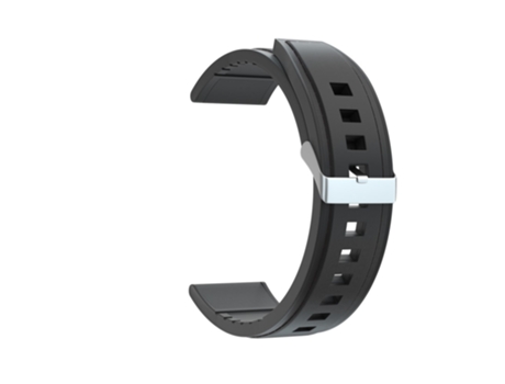 Correa de piel auténtica 20mm hebilla negra para Huawei Watch GT 2 42mm - todo negro