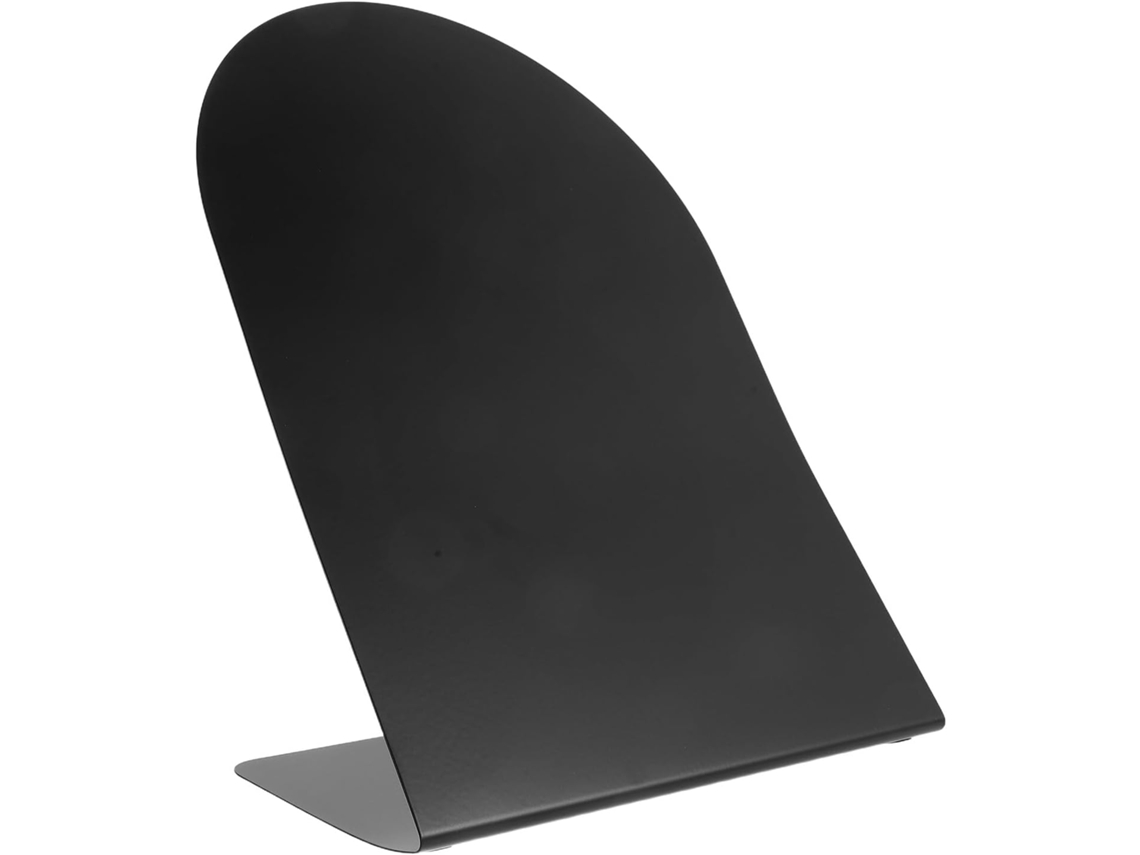 Tablero magnético negro para notas con soporte, pequeño tablero magnético para oficina, superficie duradera. SFUSHOS