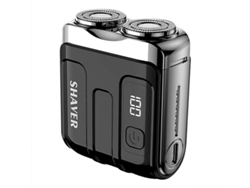 Afeitadora Eléctrica Rotativa Portátil De Dos Anillos Para Hombre - Uso En Seco Y Húmedo - Regalo Para Papá
