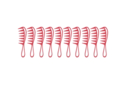 10 Peines De Dientes Anchos Con Mango Ergonómico Para Peinar Y Desenredar Pelo