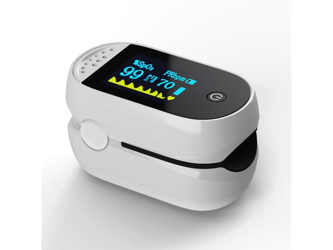 Oxímetro De Pulso Profesional, Oxímetro De Pulso Con Pantalla Led, Medición De Frecuencia Cardíaca Czhhmart (blanco)