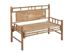 Maison Exclusive - Banco De Jardín Con Cojín Bambú 120 Cm