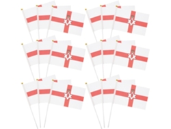 Kichouse 50 Banderas Nacionales De Irlanda Del Norte, Prácticas Y Fabricadas En Poliéster Con Diseño Para Decoración De