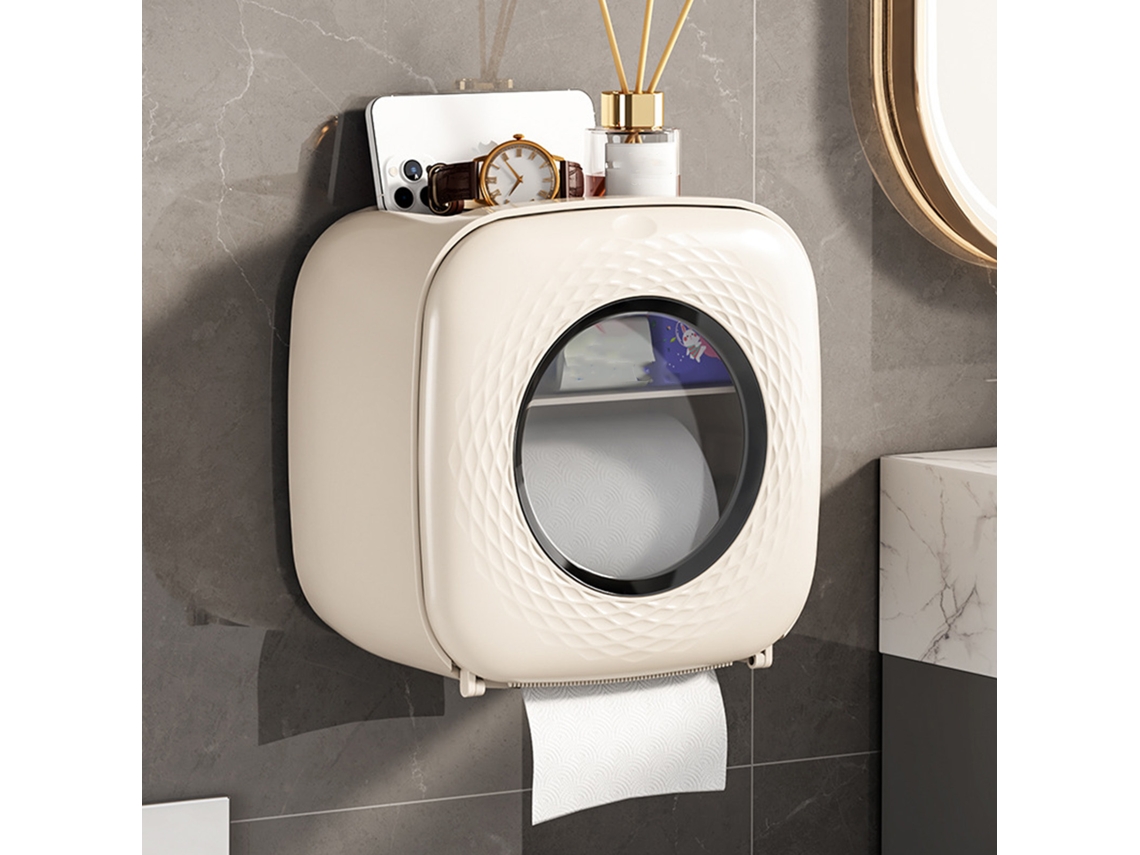 Set De Papel Higiénico Para Baño Con Caja Montada En Pared Decorativa