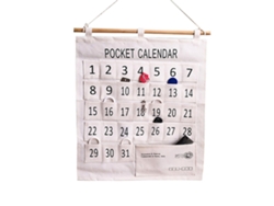Organizador De Pared Para Aula Con Calendario Numerado Y Bolsillo, De Algodón Y Lino, Con 31 Bolsillos.