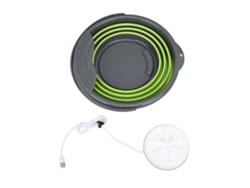 Minilavadora Portátil Plegable De 10 Litros Y 24 W Para Lencería, Calcetines Y Uso En El Dormitorio.