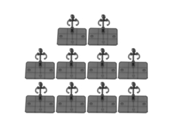 Base De Soporte Para Figuras De Acción De 6 Pulgadas, Alta Estabilidad, Negro Transparente, 10 Piezas.
