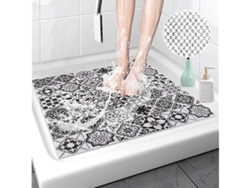 Alfombrilla De Baño Antideslizante Con Orificios De Drenaje, De Secado Rápido Y Resistente Al Moho (60 X 60 Cm). Limpieza Profunda.