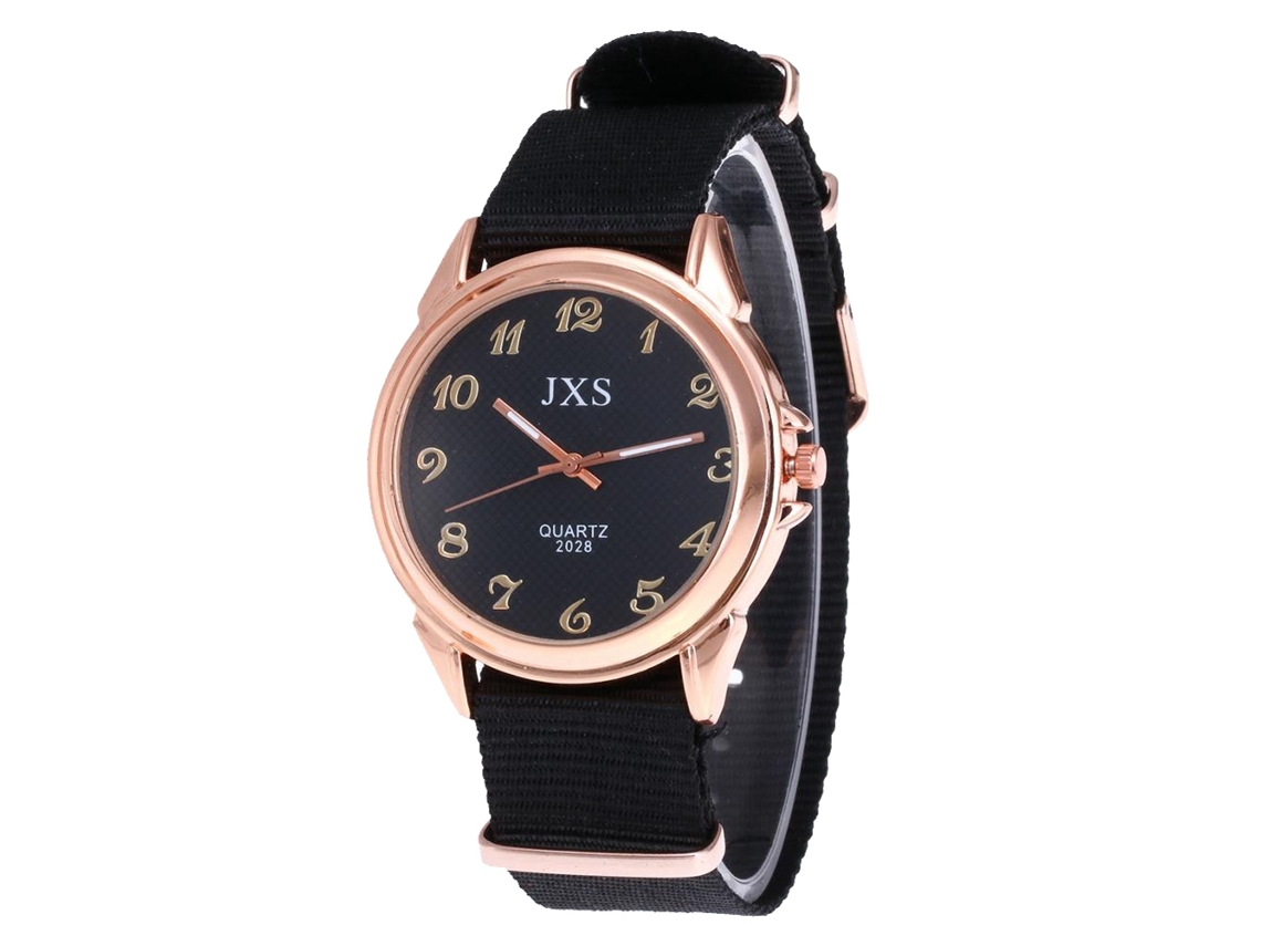 Reloj De Cuarzo Para Mujer Con Correa De Lona, Estilo Sencillo Y Moderno.
