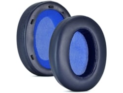 Almohadillas para auriculares Sony WH-XB910N, puntas de esponja suave, color azul.