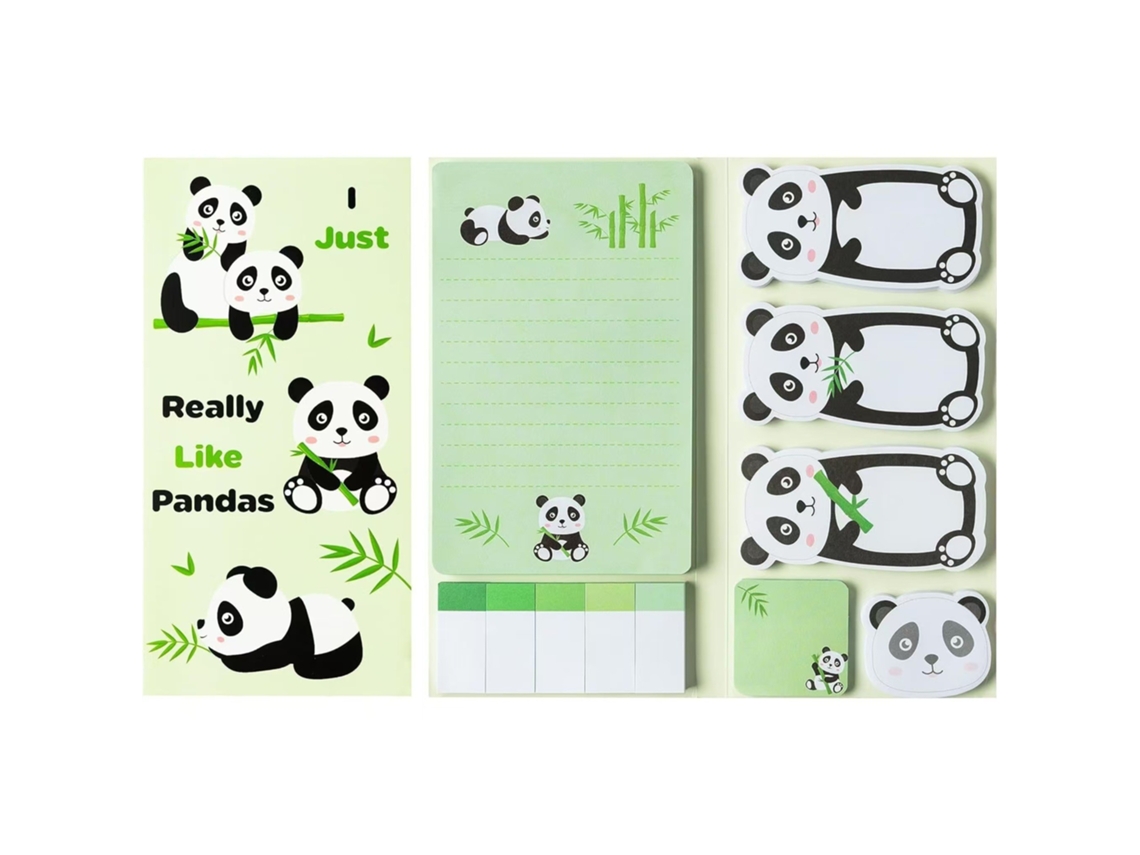 Juego de notas adhesivas Eifson Notepad con 550 hojas (panda)