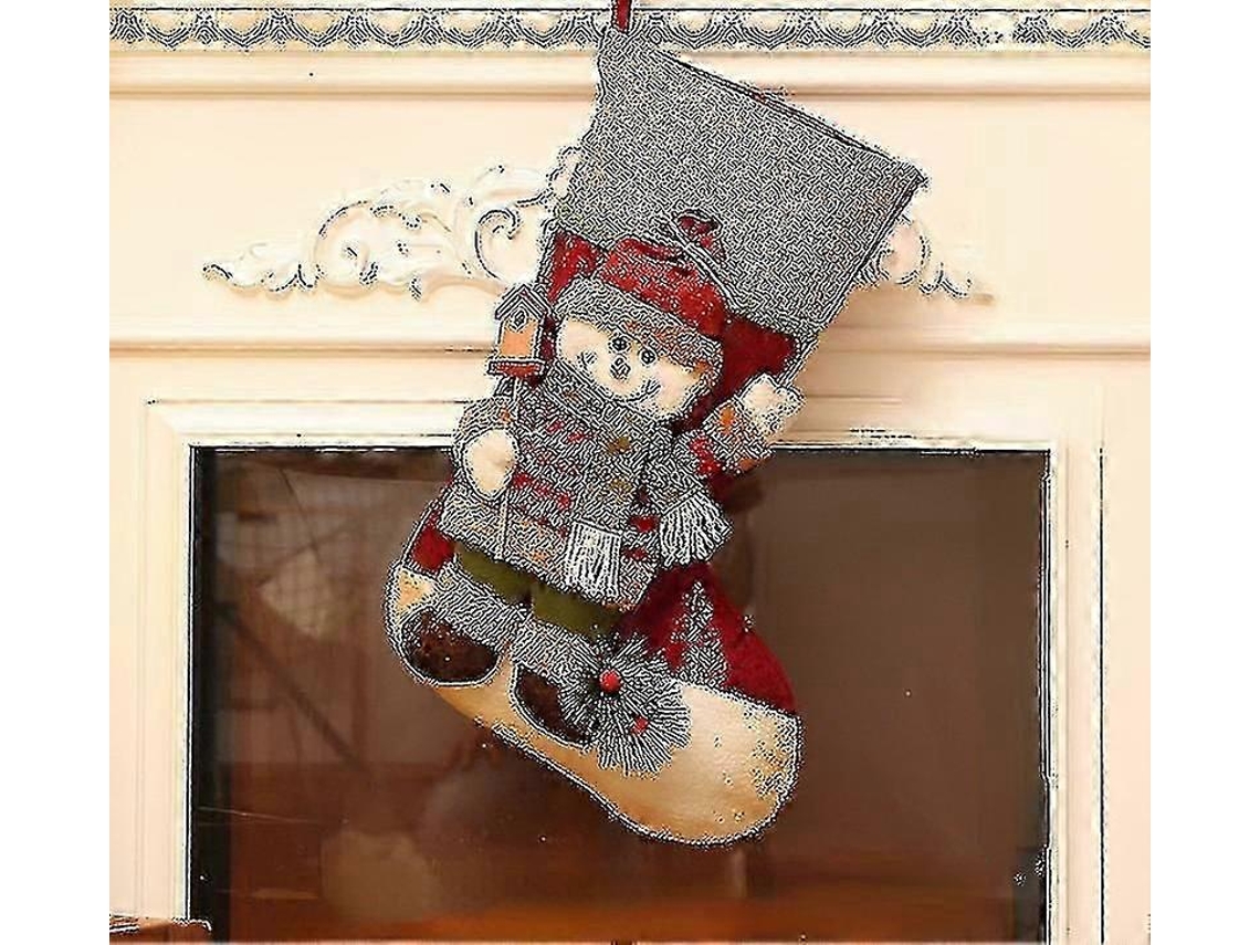 Bolsa de regalo grande para calcetines navideños, colgante de regalo navideño, bolsa de regalo infantil para dulces. Hengjian