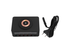 Cargador Inalámbrico (carga Rápida Pd100w De 6 Puertos, Pantalla Digital, Multifuncional Magnético)
