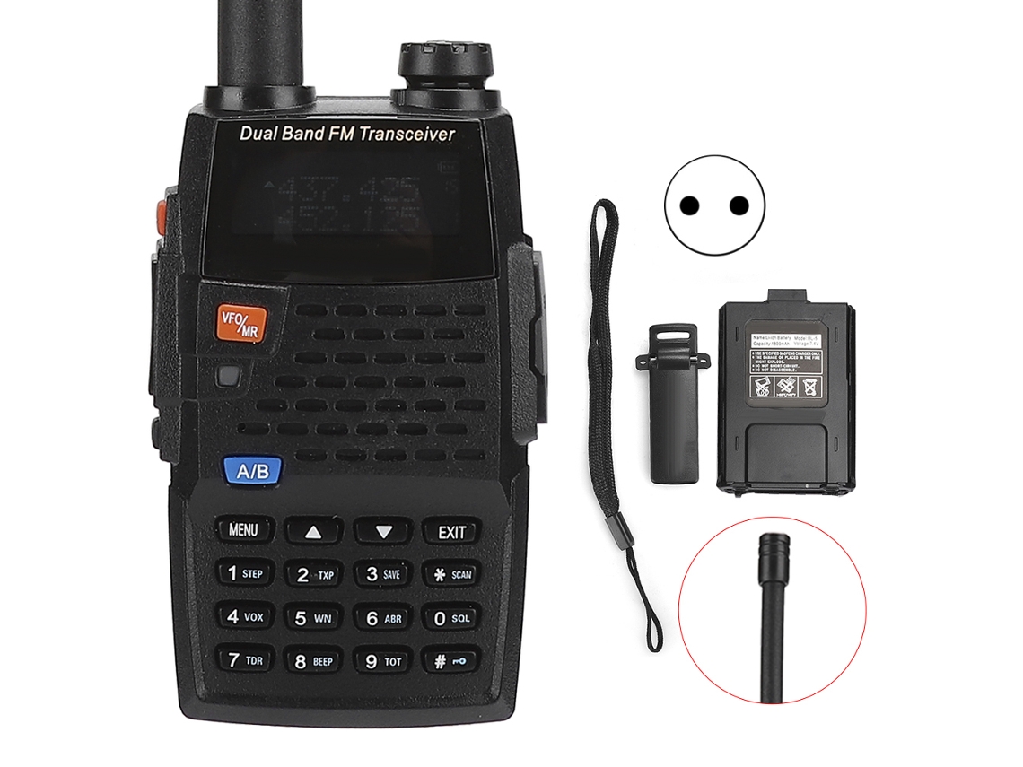 Radio bidireccional UHF VHF de banda dual resistente al agua IP67