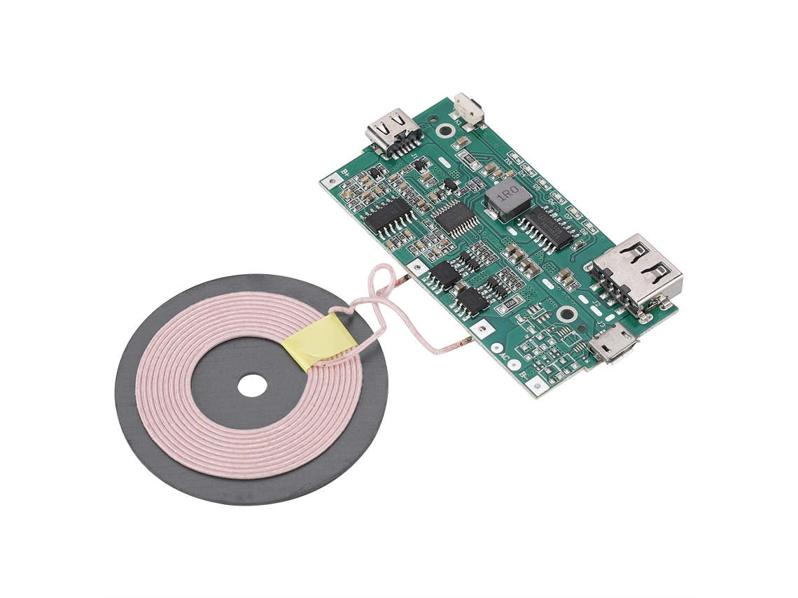 Panel De Cargador Inalámbrico 2 En 1 Placa De Circuito Pcba 5v 2a 110-205khz