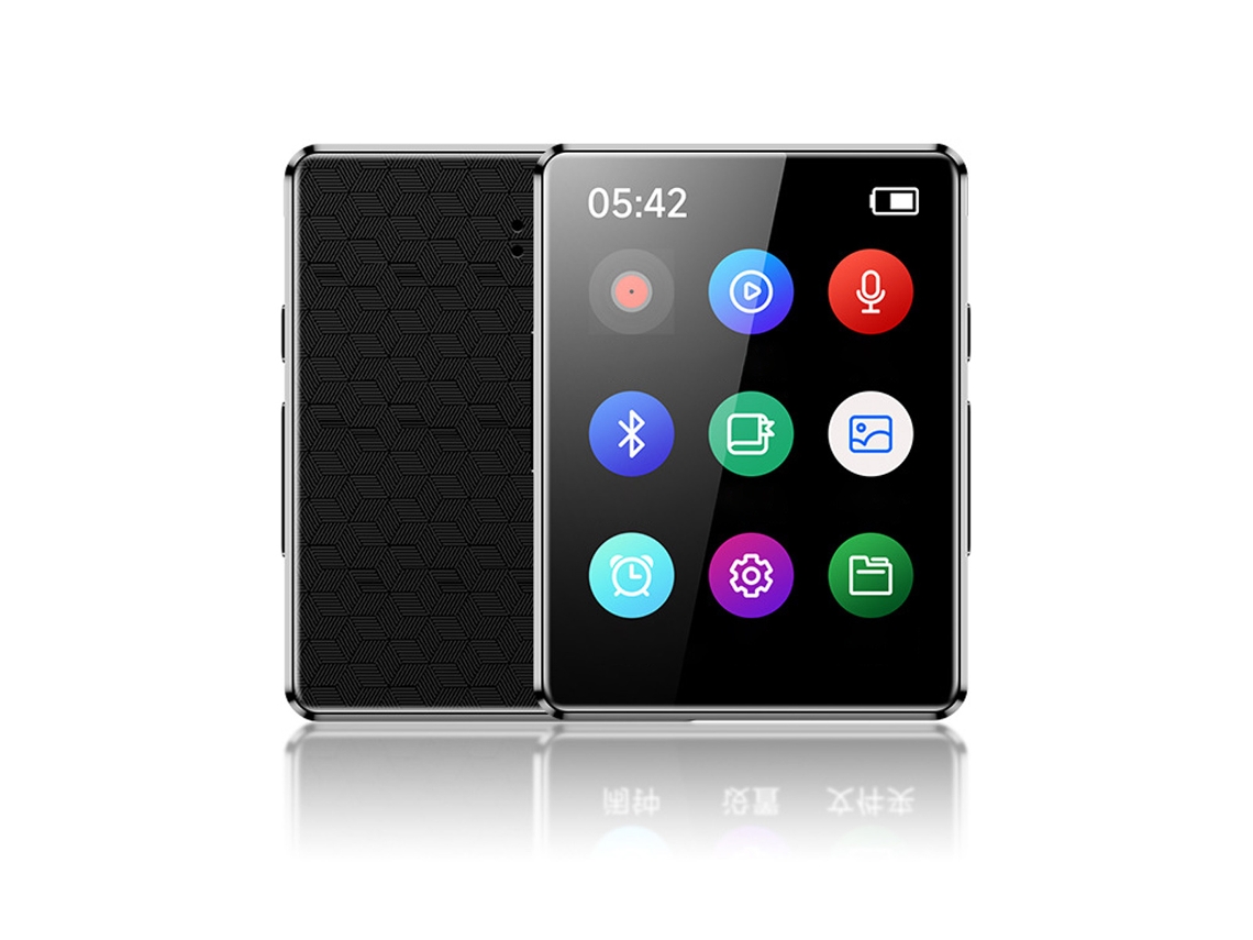 Compañero de música Bluetooth 5.3, sonido Hi-Fi sin pérdida, reproductor MP3 con pantalla táctil, dispositivo multimedia multifuncional para un