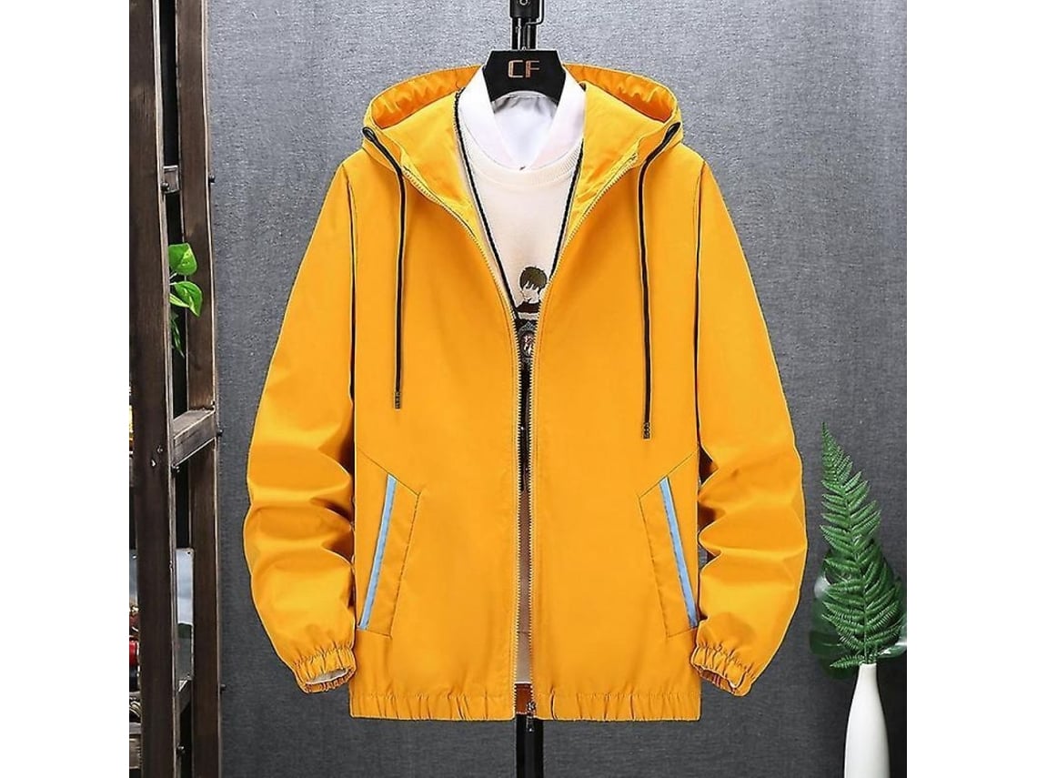 2026-10672-chaqueta Casual Para Hombre Primavera Otoño Básquetbol Algodón Poliéster Cremallera Bolsillos Suelta Manga Regular L Color 818-0