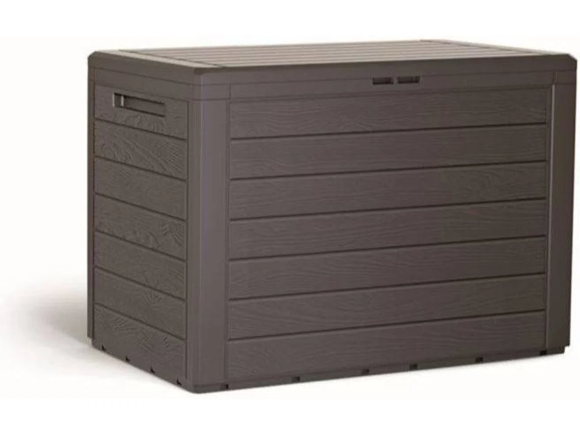 Baúl de Almacenamiento PROSPERPLAST Woodebox Marrón (78 x 43,8 x 55Cm)