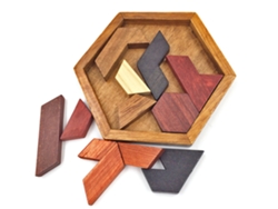 Rompecabezas De Figuras Geométricas De Madera Para Niños - Juguete Educativo - Tangram