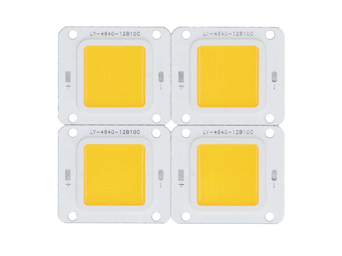 2026-4 Piezas Chip Cob 3200k 60w 30-34v Fuente De Luz Led Para Foco Empotrado Techo Diy Luz Blanca Cálida