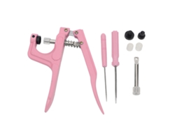 Máquina Manual Para Hacer Ojos Con Botones, Económica, De Aluminio, Con Kit De Herramientas, Fácil De Usar, Para Bricolaje, Color Rosa.