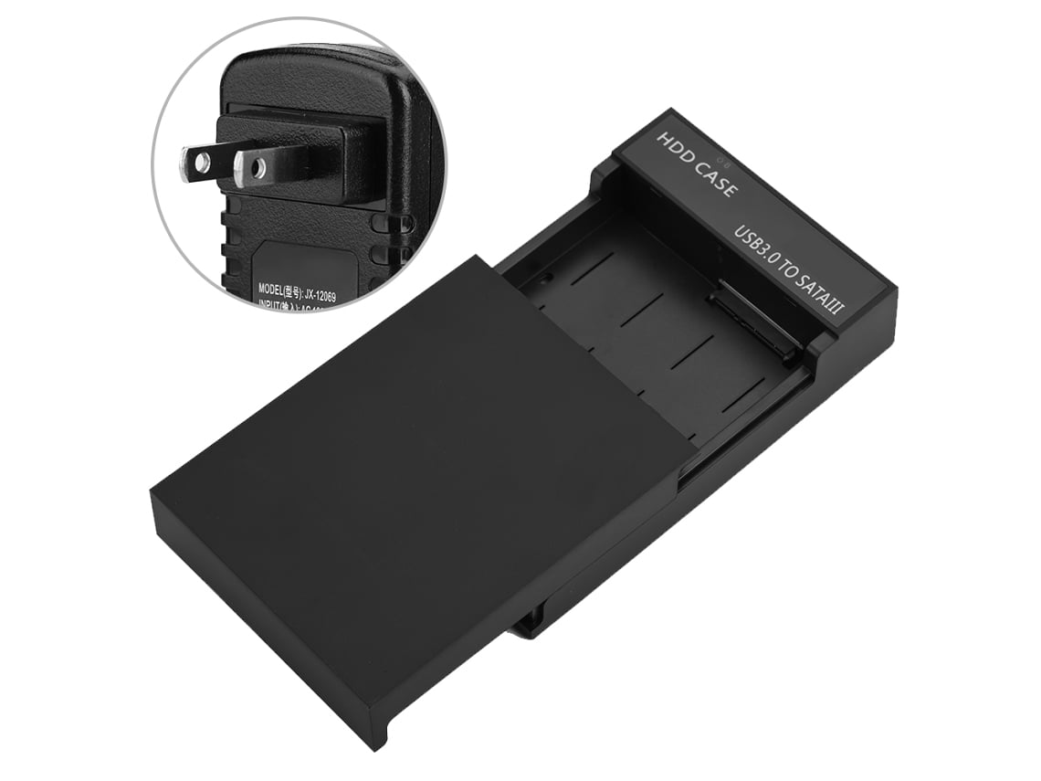 Caja Externa Para Disco Duro Móvil (admite Interfaz Usb 3.0, Compatible Con Discos Duros Sata De 2.5" Y 3.5")