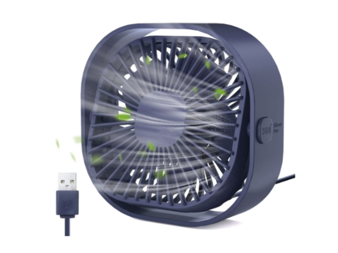 Mini ventilador Yizhood (3 velocidades, 5 W, diámetro 13 cm)