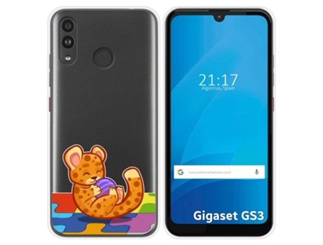 Carcasa Gigaset GS3 TUMUNDOSMARTPHONE Dibujos Transparente Multicolor
