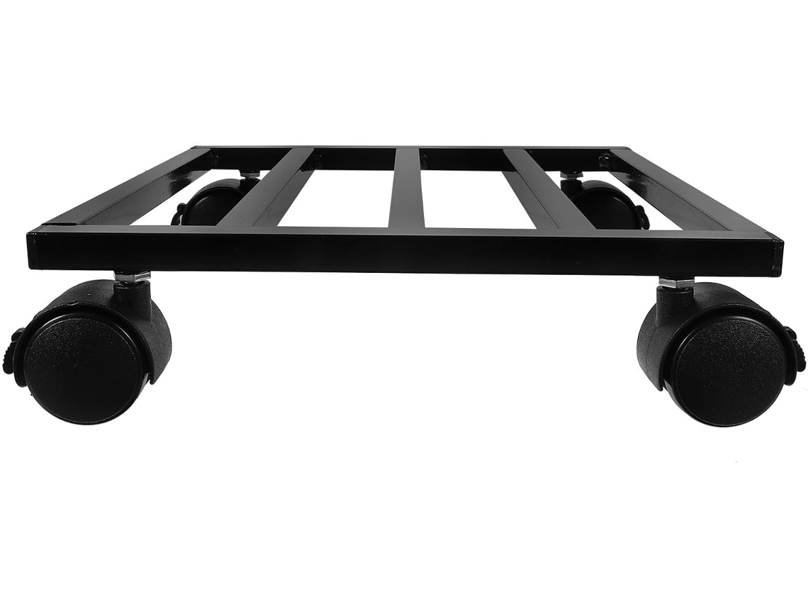 Soporte Rodante Para Plantas De Hierro Fundido Kichouse Con Ruedass, Soporte Móvil Para Macetas Para Uso Interior Y