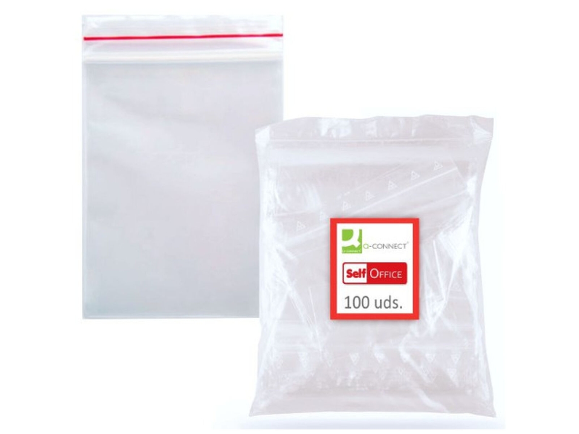Set de Bolsas Q-CONNECT KF11366 Transparente Plástico 275 x 450 mm (100 Unidades)