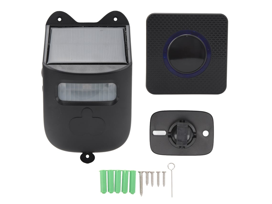 Sensor De Alarma Solar Inalámbrico Para Acera/puerta Con Detector De Movimiento Y Pantalla Digital.