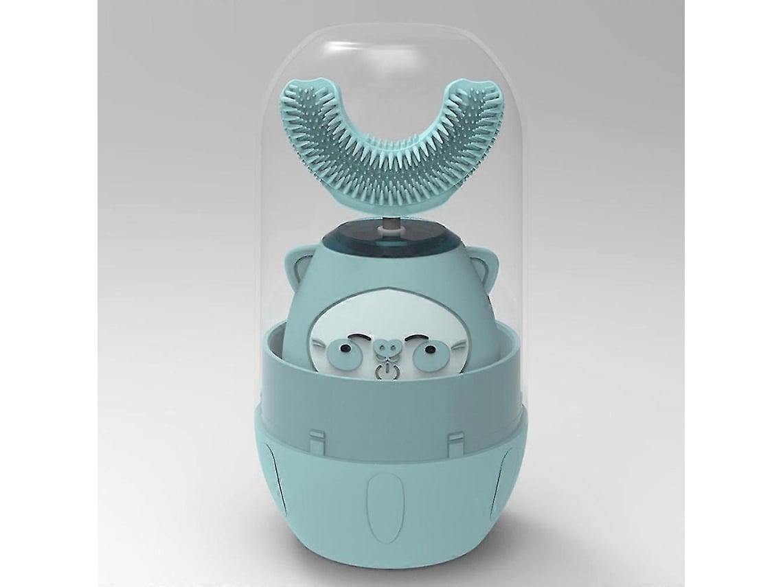 Crianças Cartoon Elétrica U-shape Escova De Dentes Silicone 360 ​​escova De Dentes De Limpeza Completa 3 Modos Com Descarga Impermeável