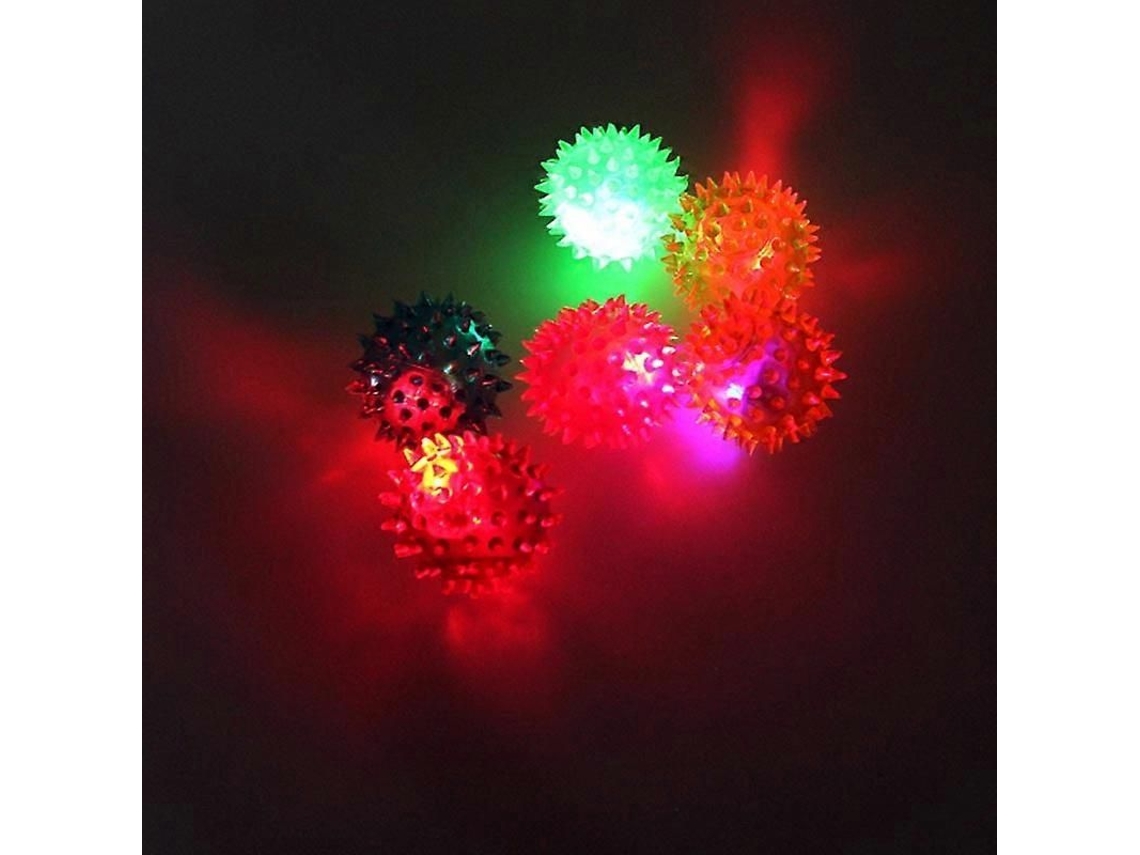 Pelota Sensorial Con Forma De Erizo Que Se Ilumina Con Luces Intermitentes Para Niños.