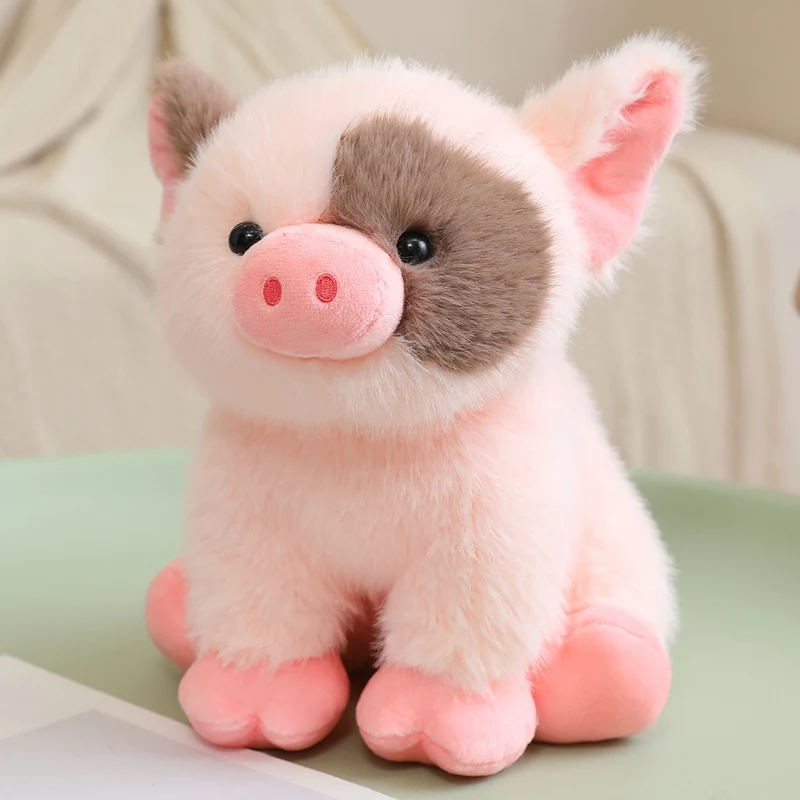 (rosa 25cm) Brinquedo De Pelúcia Miniatura De Porquinho/gato Sentado