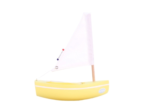 Barco TIROT (Madera - Amarillo - 17 cm)