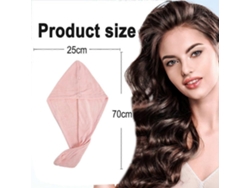 Toallas para el cabello estilo turbante, toallas más gruesas para secar el cabello, toallas de secado rápido para cabello mojado. Rosewell