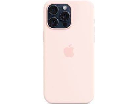Funda APPLE iPhone 15 Pro Max Silicone com MagSafe (Rosa Claro)